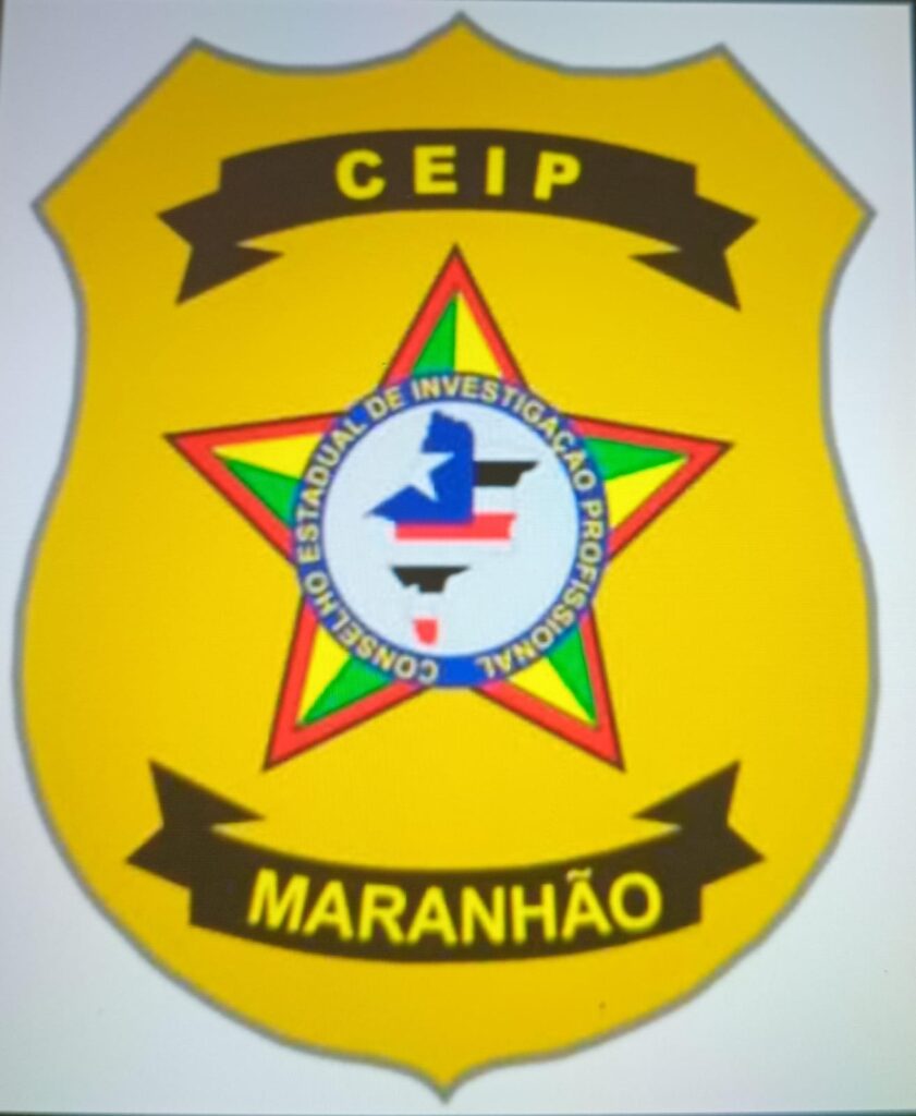 Brasão e distintivos semelhantes aos usados pelos policiais civis.